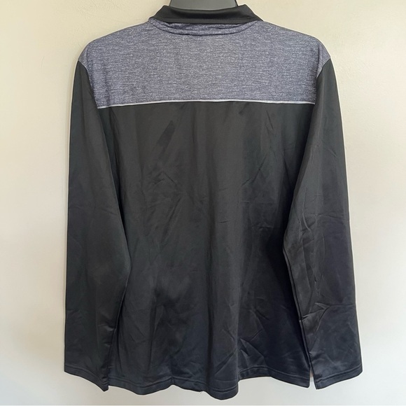 AND1 Men's Small Athletic Track Jacket Full Zip Black Gray Colorblock Athleisure - Picture 10 of 11